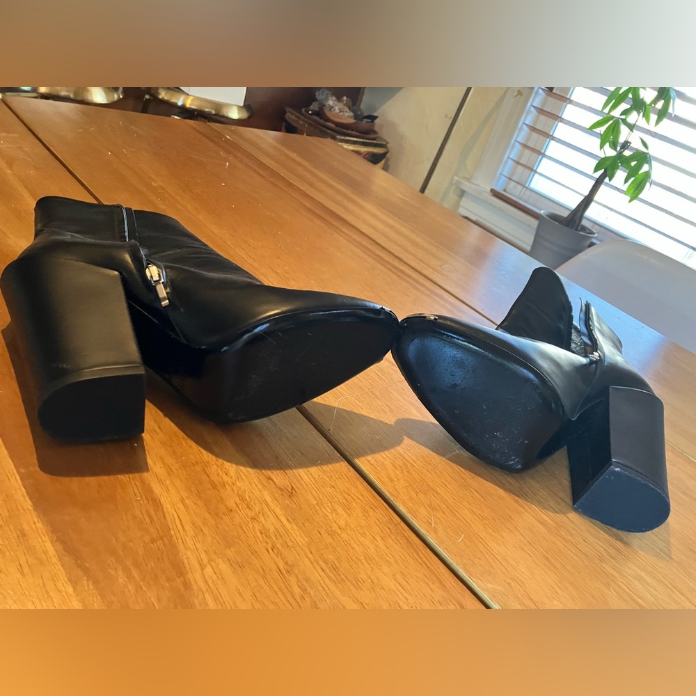 RARE! AMIRI Glitter Striper Leather Boots - Picture 2 of 13